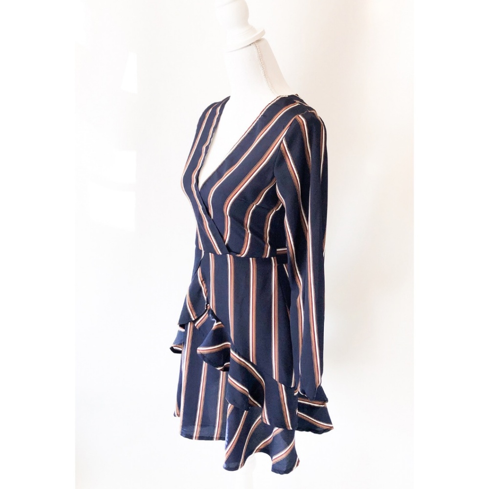 SURPLICE MINI DRESS - Picture 4 of 8